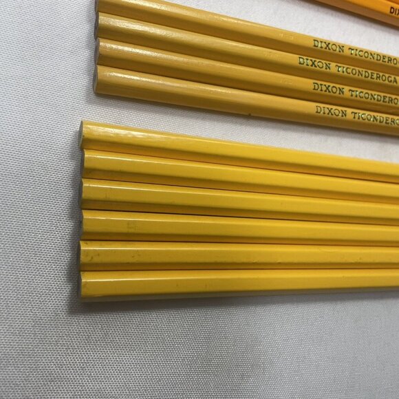 Vintage Wood Pencil No. 2 Lot Unsharpened Academic Dixon HB And Ticonderoga Soft - Picture 8 of 15